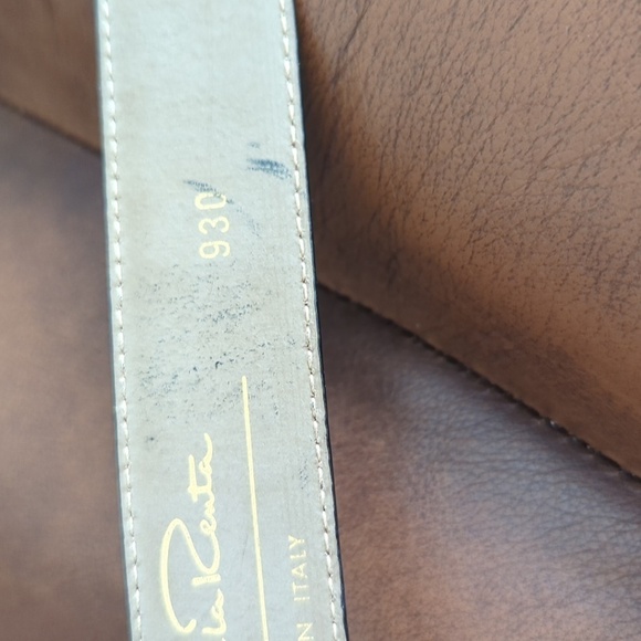 Oscar de la Renta Croc Leather Belt - Picture 10 of 14